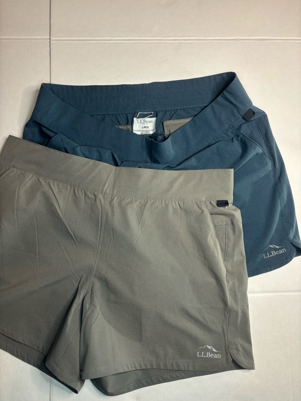 L.L Bean Shorts Bundle - Size Reg Large - Blue & Grey
